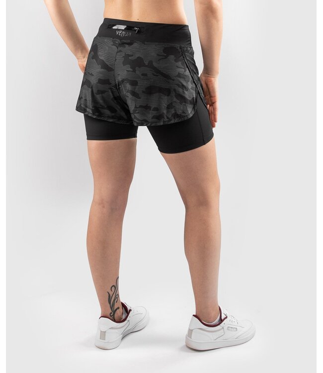Venum Defender 2.0 Hybrid Compression Shorts Dames Zwart Camo