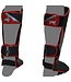 Punch Round Kickboxing Shinguards Evoke Black Red