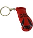 Punch Round Boxing Glove Keyring Red Black