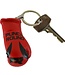 Punch Round Boxing Glove Keyring Red Black