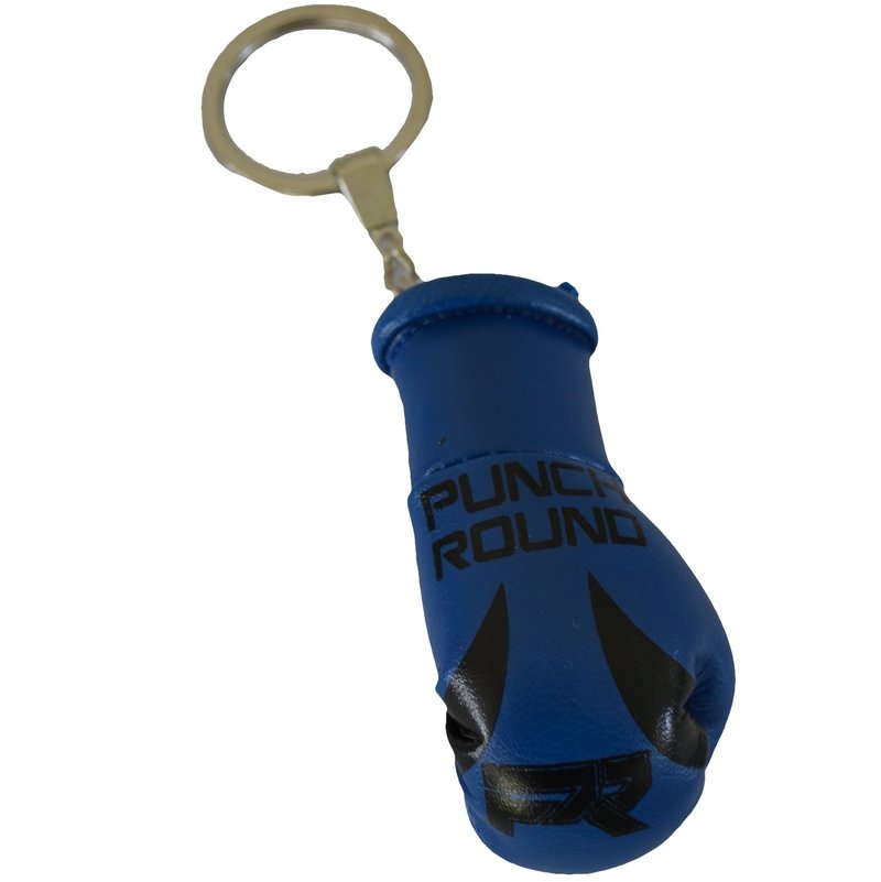 PunchR™  Punch Round Boxing Glove Keyring Blue Black
