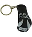 Punch Round Boxing Glove Keyring Black White