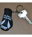 Punch Round Bokshandschoen Sleutelhanger Zwart Wit