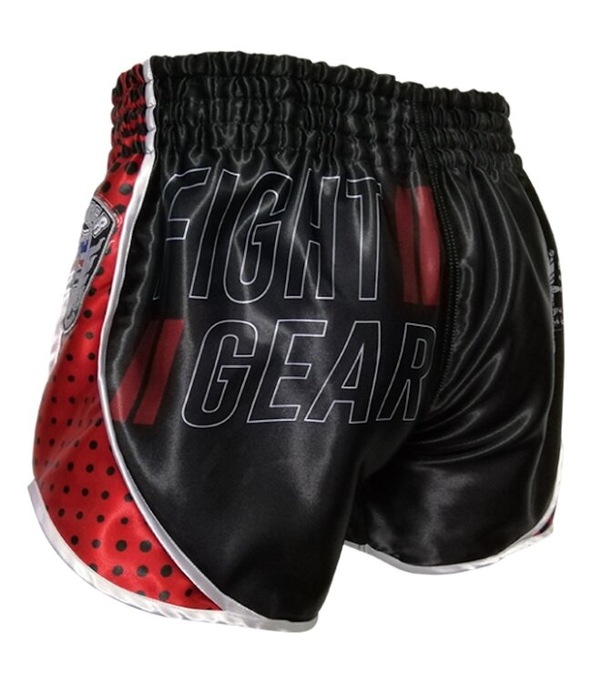 Booster Muay Thai Shorts Ad Vintage Schwarz Rot