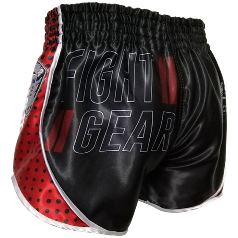 Booster Booster Muay Thai Shorts Ad Vintage Schwarz Rot