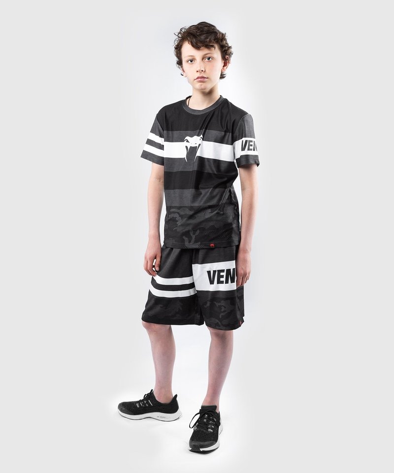 Venum Venum Bandit Kids Dry Tech T Shirts Black Grey