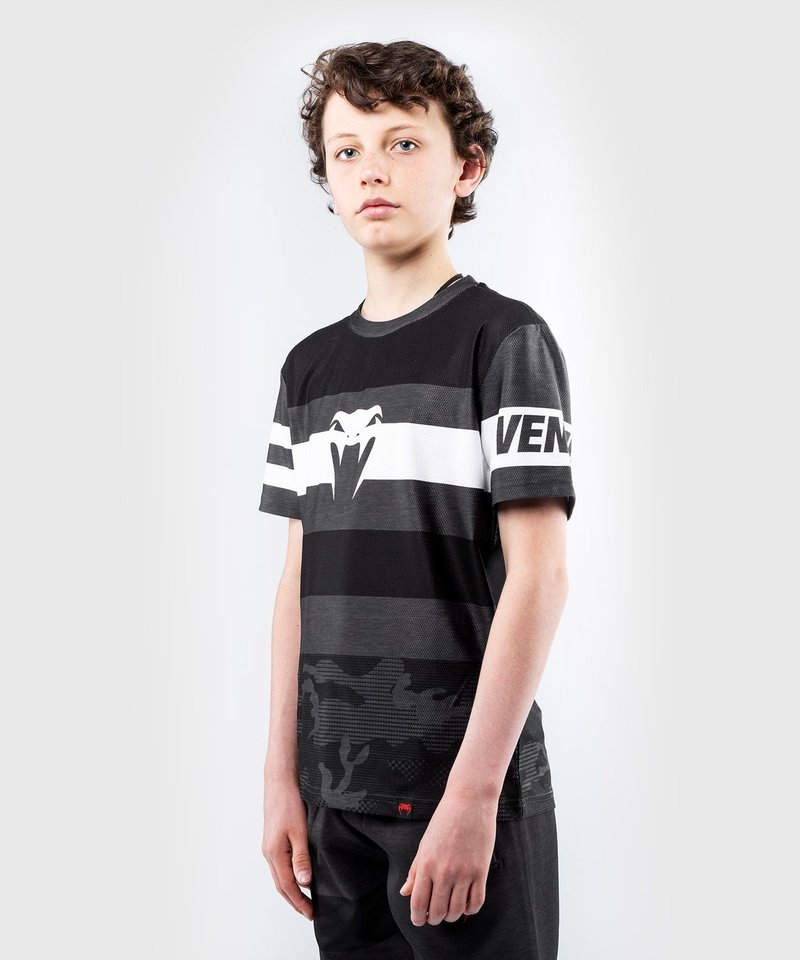 Venum Venum Bandit Kids Dry Tech T Shirts Black Grey