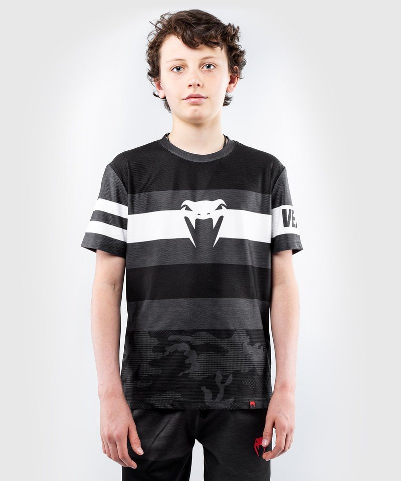 Venum Venum Bandit Kids Dry Tech T Shirts Black Grey