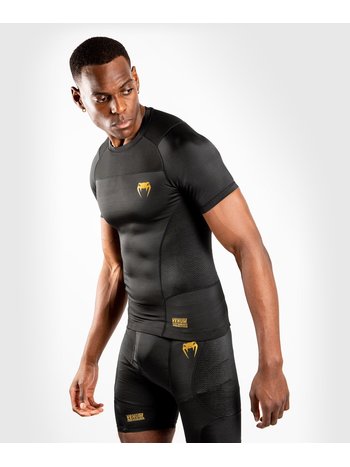 Venum Venum Rash Guard G-Fit K/A Kompressions Shirt Schwarz Gold