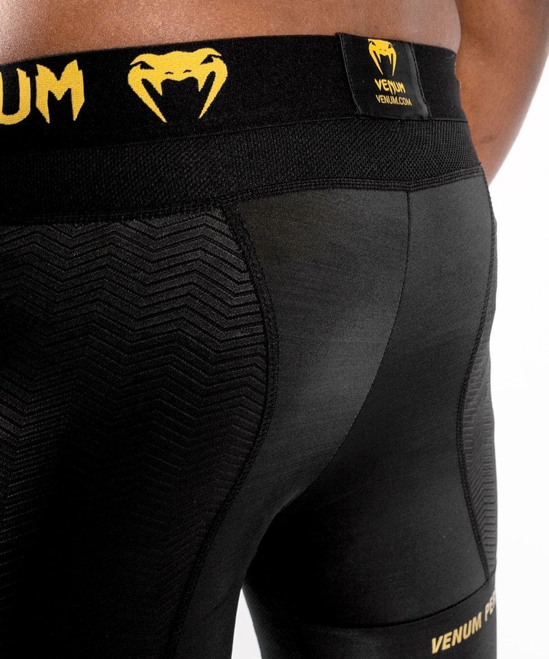 Venum Legging G-Fit Compression Pants Black Gold - FIGHTWEAR SHOP