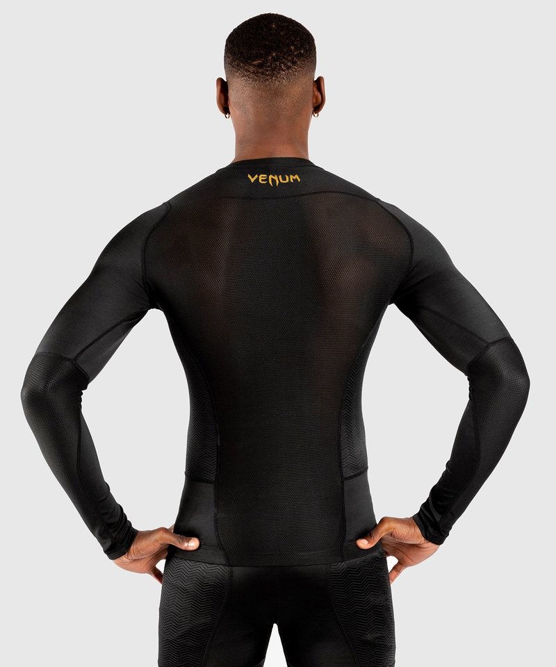 Venum Venum Rash Guard G-Fit S/S Compression Shirt Grey Black