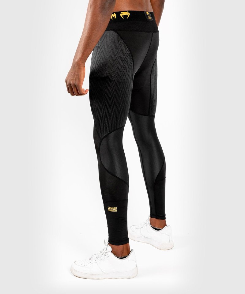 Venum Venum Legging G-Fit Kompressionshose Schwarz Gold