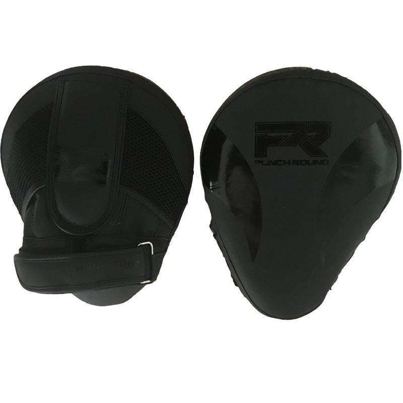 PunchR™  Punch Round Hand PRO Pads Focus Mitts Slam Zwart