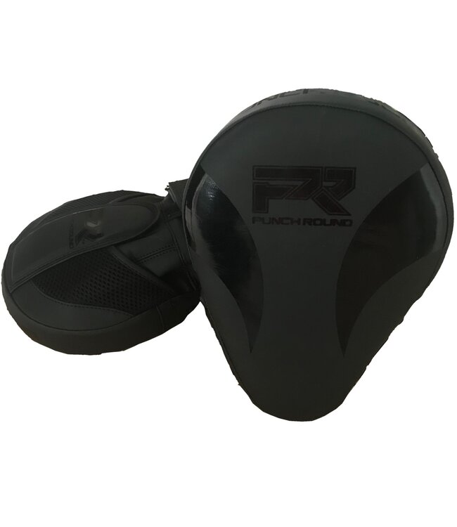 Punch Round Hand PRO Pads Focus Mitts Slam Zwart