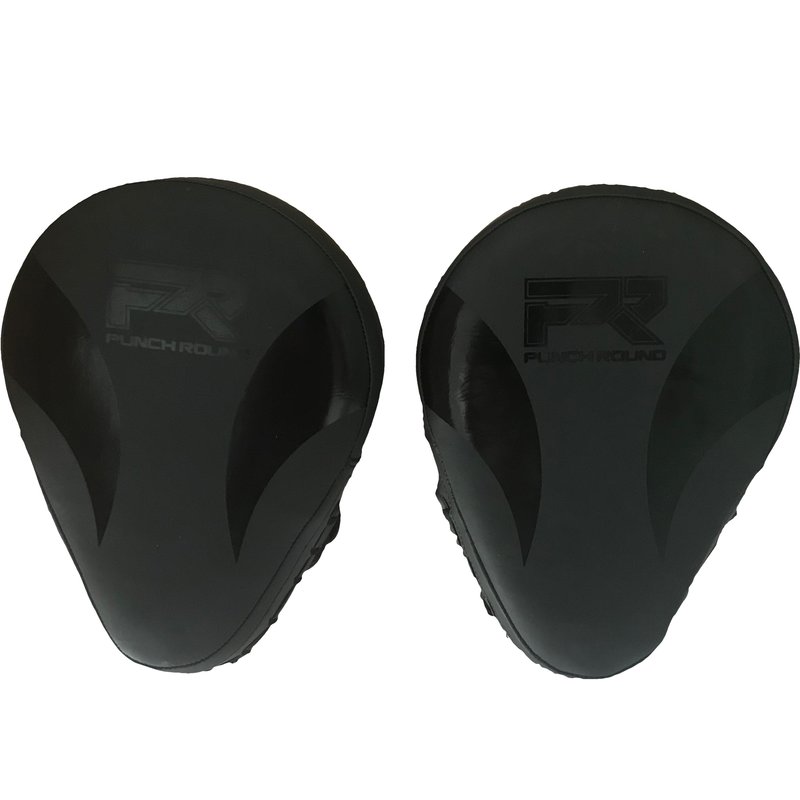 PunchR™  Punch Round Hand PRO Pads Focus Mitts Slam Zwart