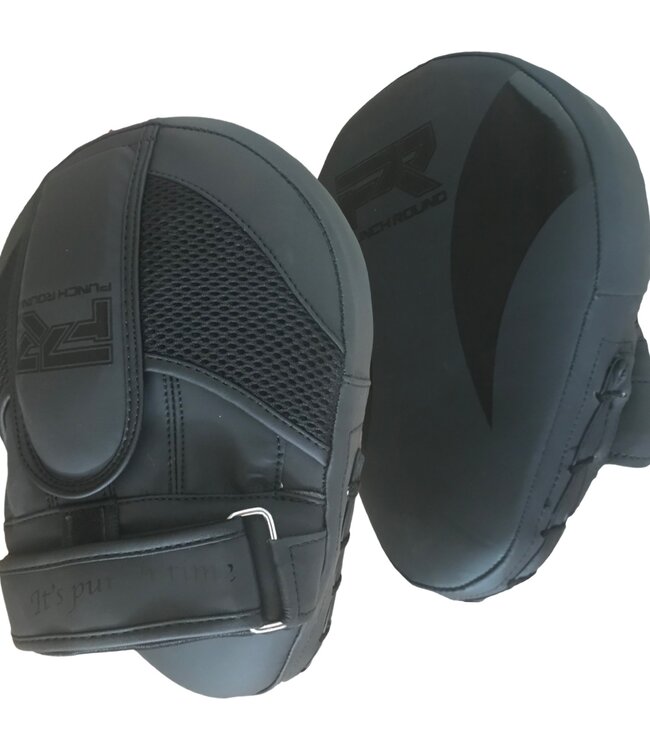PunchR™  Punch Round PRO Hand Pads Kickboxing Pads Slam Black