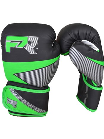 PunchR™  Punch Round Evoke Boxing Gloves Black Green