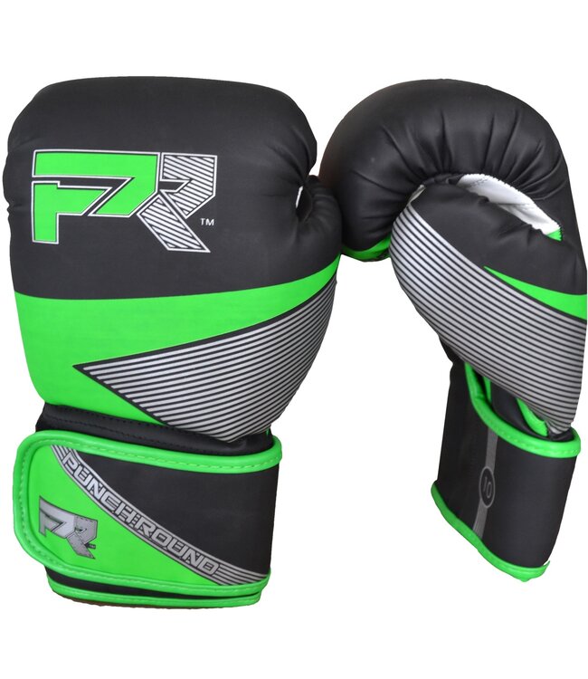 PunchR™  Punch Round Evoke Boxhandschuhe Schwarz Grün