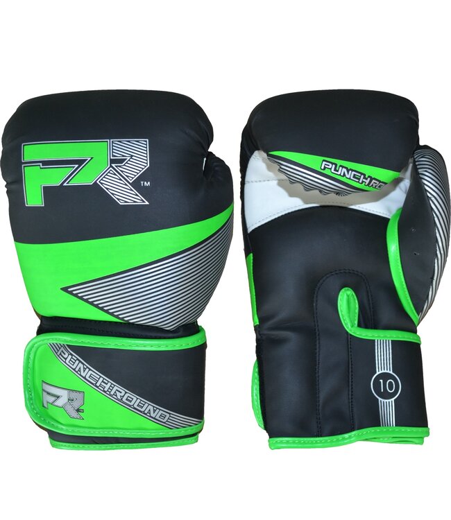 Punch Round Evoke Boxhandschuhe Schwarz Grün