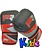 PunchR™  Punch Round Kids Bokshandschoenen Evoke Zwart Rood