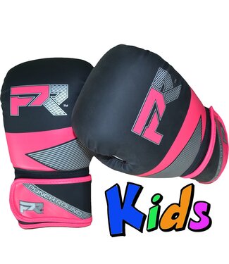 PunchR™  Punch Round Evoke Boxhandschuhe Kinder Schwarz Rosa