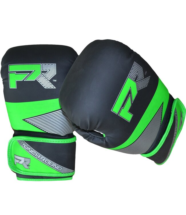 Punch Round Evoke Boxhandschuhe Kinder Schwarz Grün