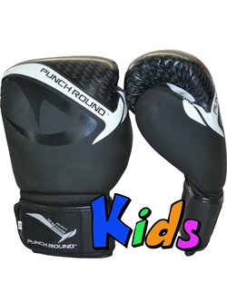 PunchR™  Punch Round No-Fear Boxhandschuhe Kinder Schwarz