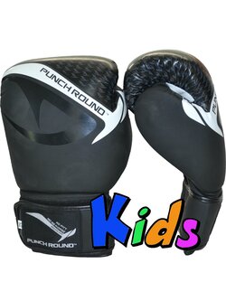 PunchR™  Punch Round No-Fear Boxing Gloves Kids Black