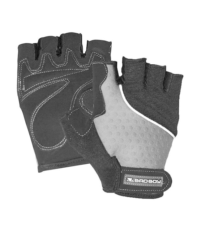Bad Boy Gewichtheben Fitnesshandschuhe Schwarz Silber