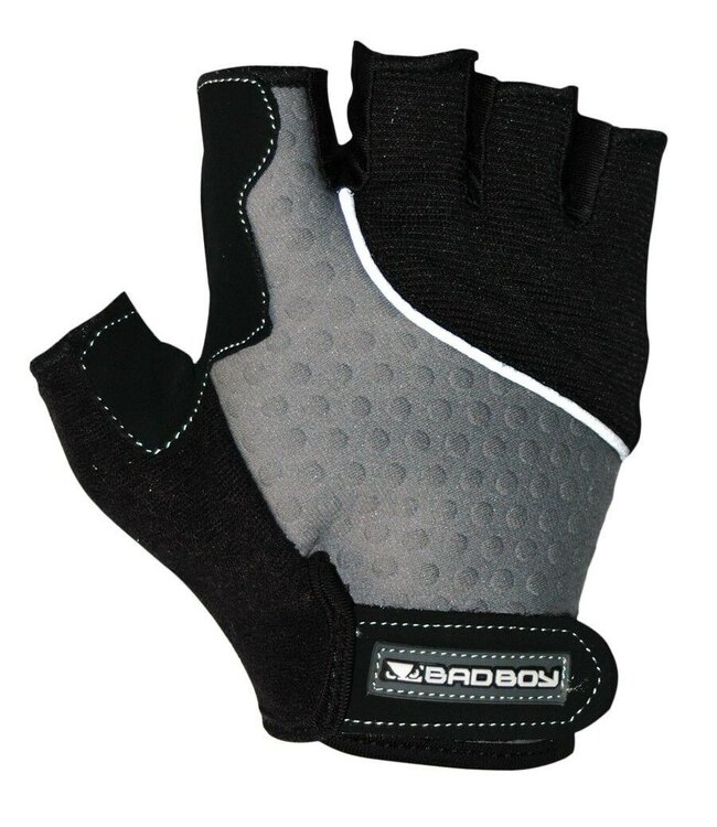 Bad Boy Weight Lifting Fitness Gloves Black Silver