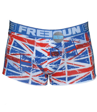 FreeGun Freegun Underwear Britain Flag Weiss Men Boxershorts Baumwolle