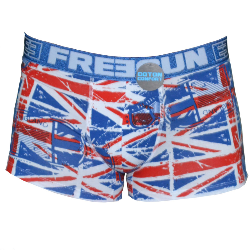 FreeGun Freegun Underwear Britain Flag Weiss Men Boxershorts Baumwolle