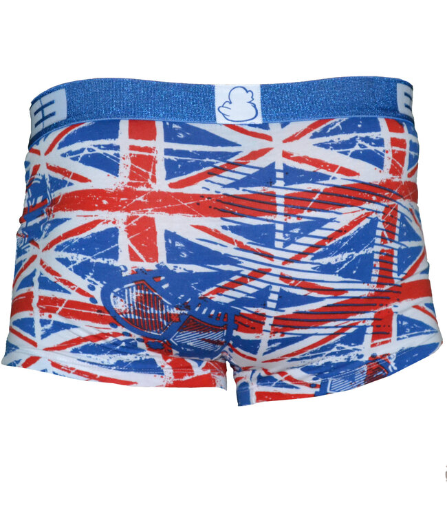 Freegun Underwear Great Britain Flag Wit Heren Boxershorts Katoen