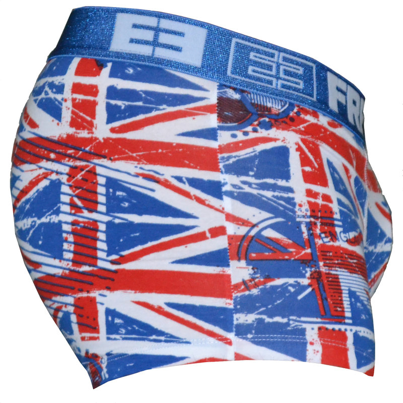 FreeGun Freegun Underwear Great Britain Flag White Men Boxershorts Cotton