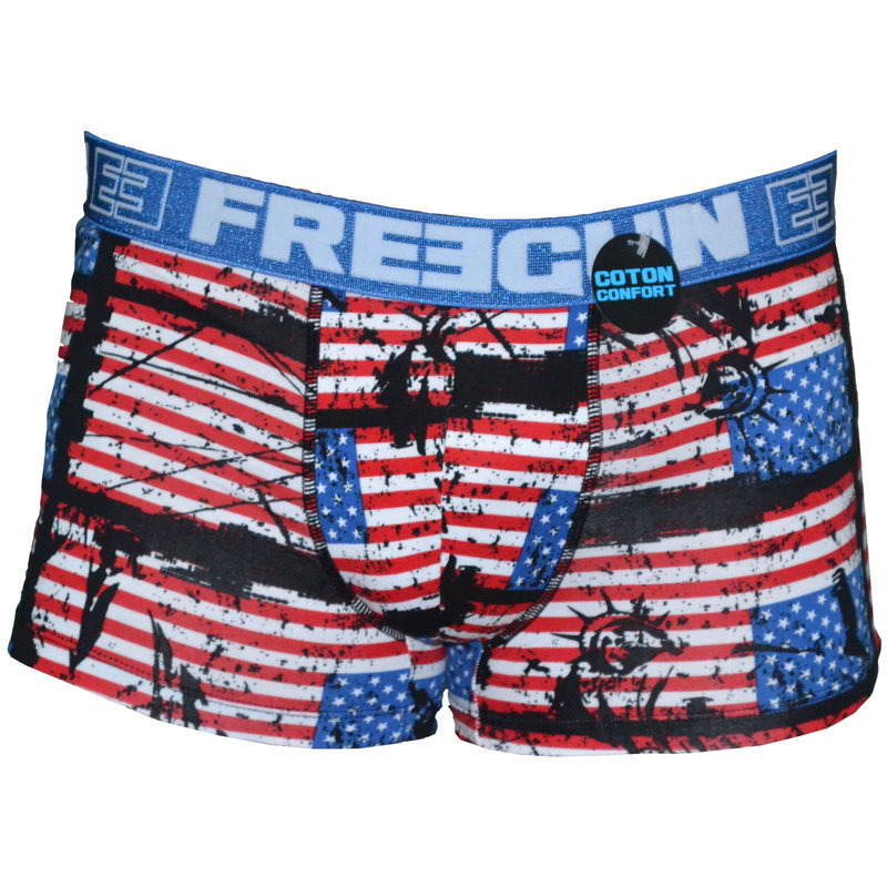 FreeGun Free gun Boxershorts Unterwasche American Flag Men Baumwolle