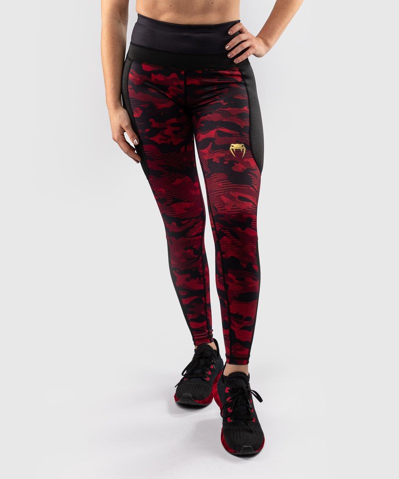 Venum Venum Defender Leggings Frauen Schwarz Rot