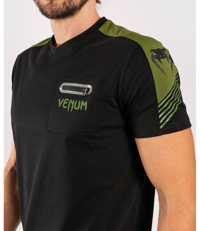 Venum T-Shirt Cargo Baumwolle Schwarz Grün