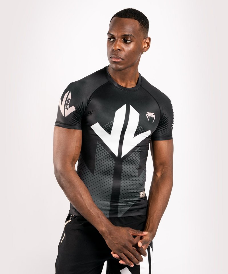 Venum Venum Arrow Kurzarm Rashguard Schwarz Weiß