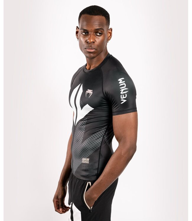 Venum Arrow Short Sleeve Rashguard Black White