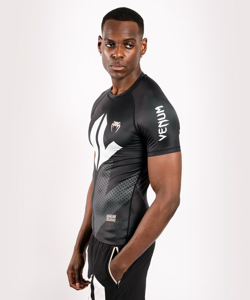 Venum Venum Arrow Kurzarm Rashguard Schwarz Weiß