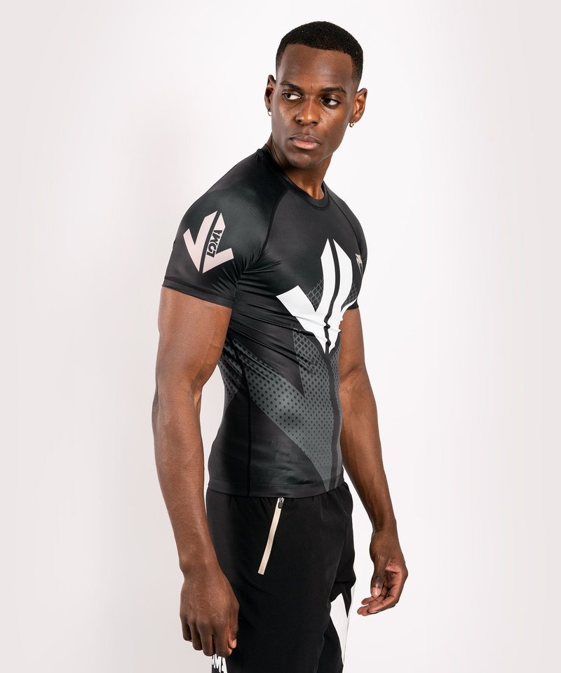 Venum Venum Arrow Kurzarm Rashguard Schwarz Weiß