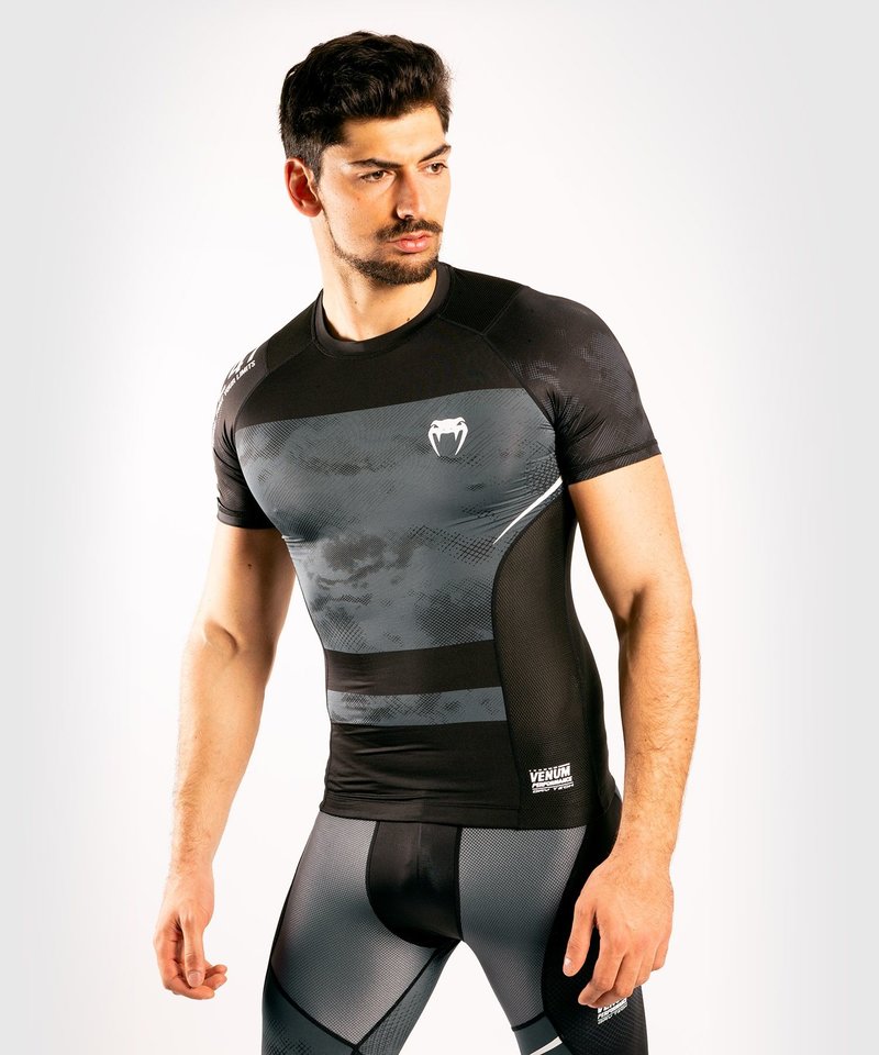 Venum Venum SKY247 Rashguard Kurzarm Schwarz Grau