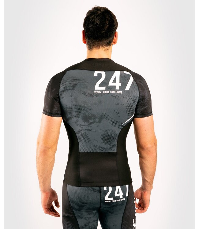 Venum SKY247 Rash Guard Korte Mouw Zwart Grijs