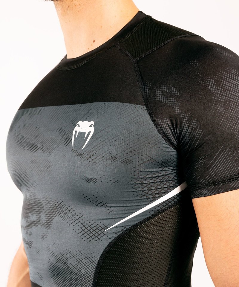 Venum Venum SKY247 Rash Guard Korte Mouw Zwart Grijs