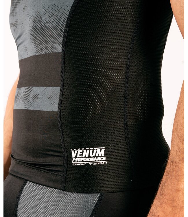 Venum SKY247 Rashguard Kurzarm Schwarz Grau