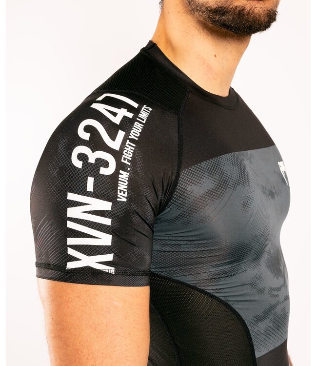 Venum SKY247 Rash Guard Korte Mouw Zwart Grijs
