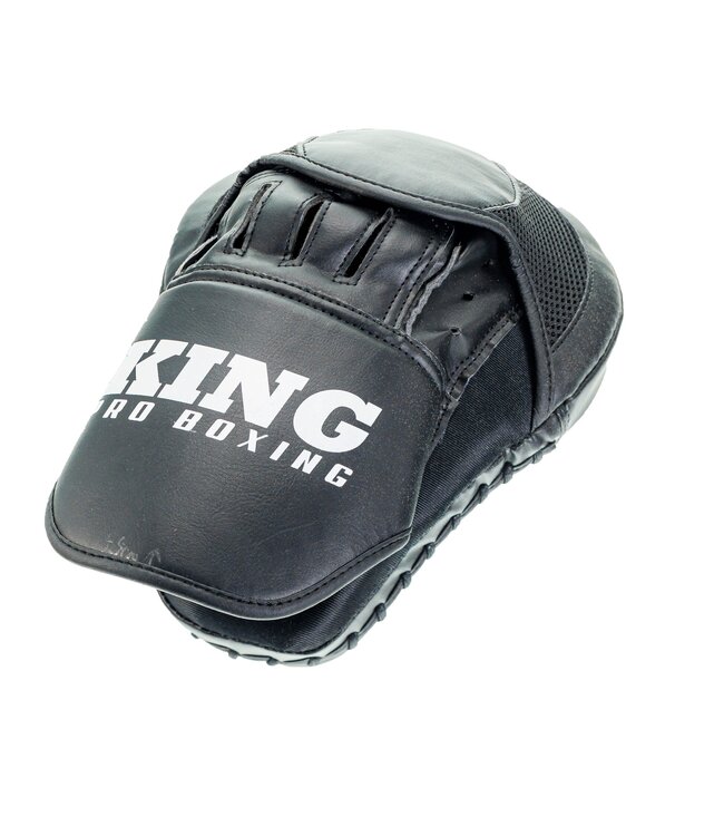 King Pro Boxing Hand Pads Focus Mitts Revo Black White
