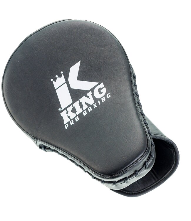 King Pro Boxing Hand Pads Focus Mitts Revo Schwarz Weiß