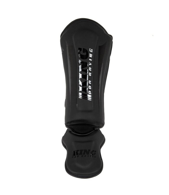 King Pro Boxing Scheenbeschermers KPB SG REVO 4 – Premium Kickboks Scheenbeschermers Zwart/Zwart