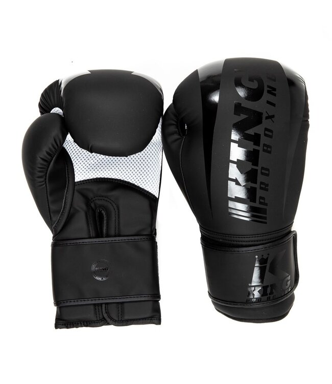 King Pro Boxing KPB/REVO 4 Bokshandschoenen – Premium Kickboks Handschoenen Zwart/Zwart
